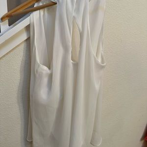 Banana summer with a sheer and lined material. It small petite.